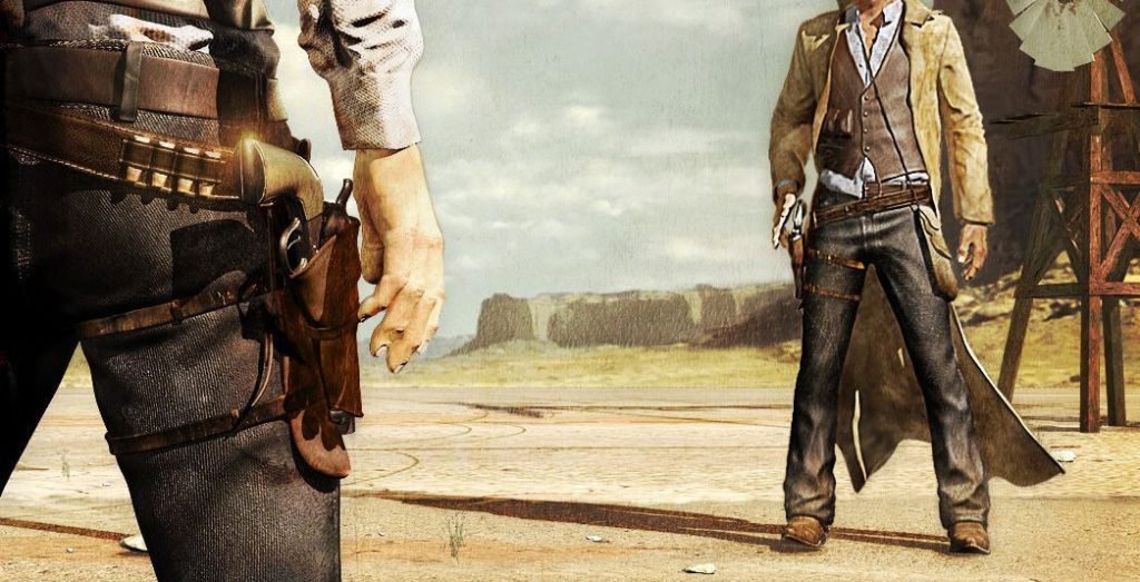 Cowboy shootouts in Guns At Dawn now on iOS
